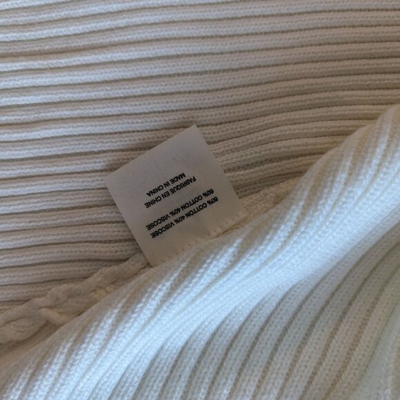 musier white knitted ribbed cardigan - Picture 5 of 5